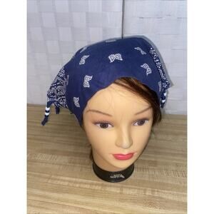 Vintage Fringed & Beaded Scarf Bandana Neck Wrap Western Handmade Southwest USA